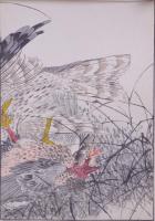 景年花鳥画譜 分売：33 (2枚続き)