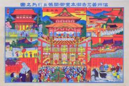 信州善光寺御本堂御開帳並行列之図 昭和4年