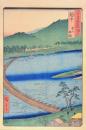 広重 六十餘州名所図会 分売 ：越中富山船橋［富山県富山市］