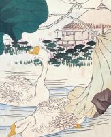 楳嶺花鳥画譜 初版分売 ： 秋之部  蓮・鵞(がちょう)
