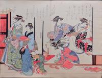 吉原傾城 新美人合自筆鏡  耕書堂 蔦屋重三郎