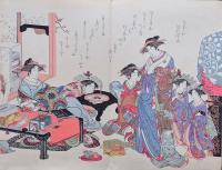 吉原傾城 新美人合自筆鏡  耕書堂 蔦屋重三郎