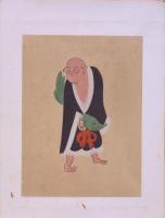 楠瀬日年 大津絵 31 鯖大師(増賀上人)