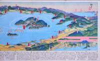 琵琶湖遊覧御案内 【初三郎鳥瞰図】 LAKE BIWA ROUND TRIP