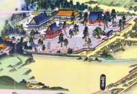 誕生寺 鳥瞰図 初三郎