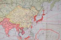 最新世界大地図 少年倶楽部