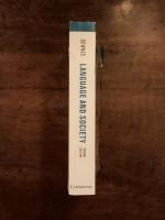 Language and Society Second Edition