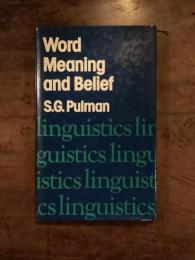 Word Meaning and Belief