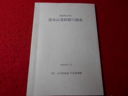 清水山遺跡群の調査