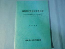 滋賀県文化財所有者名簿