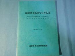 滋賀県文化財所有者名簿