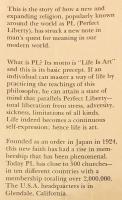 【英語洋書】 完全自由 (パーフェクト・リバティー) の力：日本から生まれた、人類が新しい時代の新しい人間を目指すための創造的転換  『The power of Perfect Liberty : out of Japan: a creative breakthrough in humanity's quest for a new man in a new age』 ●PL教団