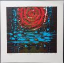 吹田文明 木版画『太陽と水』 限定300部