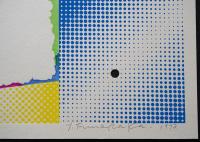 舩坂芳助 木版+シルクスクリーン併用『Blue and White Space』 限定300部