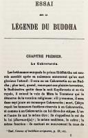 【フランス語洋書】仏陀伝説論：その性格と成立起源 『Essai sur la légende du Buddha : son caractère et ses origines』