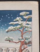 エリザベス・キース 小型木版画『Amherst in Doshisha』(同志社大学アーモスト館)　