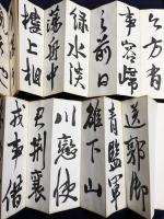小坂奇石 肉筆臨書帖 2帖『臨王鐸行書冊』