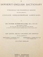 【サンスクリット・英語洋書】モニエル梵英辞典：インド・ヨーロッパ諸語との比較を重視し、語源学・文献学的に配列された大辞典 『A Sanskrit-English dictionary : etymologically and philologically arranged with special reference to cognate Indo-European languages』