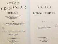 【ラテン語洋書』ヨルダネス『ローマ史・ゴート史 (Getica)』モムゼン校訂 ラテン語版 『Iordanis Romana et Getica recensuit Theodorus Mommsen ...』