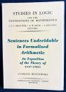 英語洋書 ゲーデル不完全性定理研究―形式算術・再帰性・証明論【Sentences Undecidable in Formalized Arithmetic: An Exposition of the Theory of Kurt Gödel】