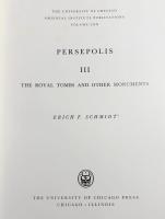 【英語洋書】 ペルセポリス 第3巻：王墓およびその他の遺構『Persepolis III : The Royal Tombs and Other Monuments』
