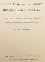 【英語・サンスクリット洋書】 仏教混淆サンスクリット文法・辞典 『Buddhist hybrid Sanskrit grammar and dictionary』
