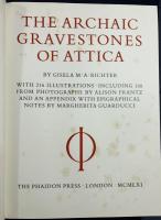 【英語洋書】古代ギリシア・アッティカのアルカイック期の墓碑『The Archaic Gravestones of Attica』