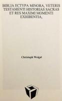 【英語・ラテン語洋書】 小型図像聖書：旧約聖書の物語と主要場面を網羅した銅版画集 『Biblia ectypa minora Veteris Testamenti historias sacras et res maximi momenti exhibentia』