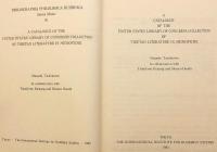 【英語洋書 / 2冊セット】 アメリカ議会図書館所蔵 チベット語文献マイクロフィッシュ版目録 『A catalogue of the United States Library of Congress collection of Tibetan literature in microfiche』