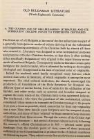 【英語洋書】 ブルガリア文学史 865年〜1944年 『A history of Bulgarian literature 865-1944』