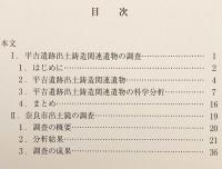 平吉遺跡出土鋳造関連遺物の調査・奈良市出土鏡の調査