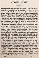 【英語洋書】 諸写本に基づくアングロ＝サクソン年代記 『The Anglo-Saxon chronicle, according to the several original authorities』