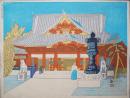 小泉癸巳男 木版画『神田神社(明神)』 昭和大東京百図絵版画 第九十九景