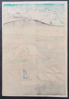 大野麦風 木版画『脱穀(仮題)』