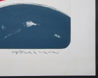 深沢幸雄 大判 銅版画『丘の春』 ●限定30部の内、No.1