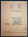 【イタリア語・英語対訳洋書】ドゥカティ 750 GT・750スポーツ スペアパーツカタログ 1974年版『DUCATI 750 GT・750 SPORT CATALOGO RICAMBIO』