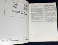 【イタリア語・英語対訳洋書】ドゥカティ 750 GT・750スポーツ スペアパーツカタログ 1974年版『DUCATI 750 GT・750 SPORT CATALOGO RICAMBIO』