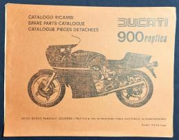 【イタリア語・英語・フランス語・ドイツ語対訳洋書】ドゥカティ 900 レプリカ  MHR スペアパーツカタログ『DUCATI 900 Replica CATALOGO RICAMBIO』