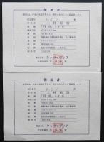 上村松篁 シルクスクリーン『丹頂鶴』(左右一対) 限定250部 非売品 証明書付