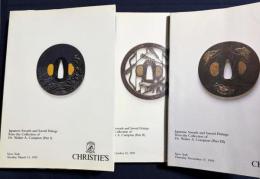 【英語洋書】クリスティーズ・オークションカタログ 日本刀・刀装具 コンプトン・コレクション 全3巻揃『Christie’s Japanese Swords and Sword Fittings Walter A. Compton Collection』