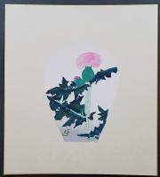 徳力富吉郎 木版画 色紙 全7枚『散華 布施の組』