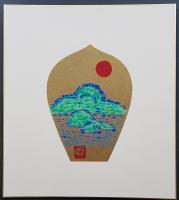 徳力富吉郎 木版画 色紙 全7枚『散華 布施の組』