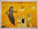 萩原英雄 木版画『ピクニック No.4 (Picnic)』限定50部