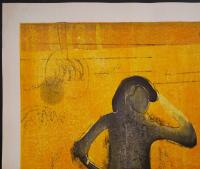 萩原英雄 木版画『ピクニック No.4 (Picnic)』限定50部