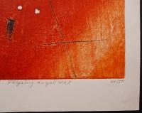 萩原英雄 木版画『天使昇天 No.8 (Flying Angel)』限定50部