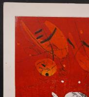 萩原英雄 木版画『天使昇天 No.8 (Flying Angel)』限定50部