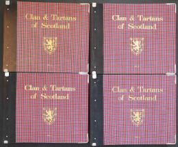 【実物裂299枚入】スコットランドのクラン・タータン 生地見本帖 全4巻揃『Clan & Tartans of Scotland』 