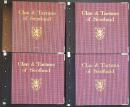 【実物裂299枚入】スコットランドのクラン・タータン 生地見本帖 全4巻揃『Clan & Tartans of Scotland』 