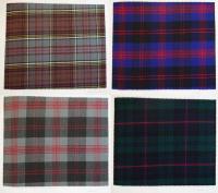 【実物裂299枚入】スコットランドのクラン・タータン 生地見本帖 全4巻揃『Clan & Tartans of Scotland』 