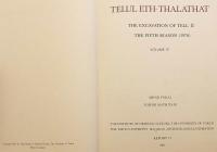 【英語洋書 / 非売品】 Telul Eth-Thalathat IV : The Excavation of Tell II, The Fifth Season = テル・サラサート IV：二号丘の発掘 (第5シーズン)